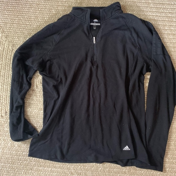 Adidas tight golf sweatshirt long sleeve top - Picture 2 of 2